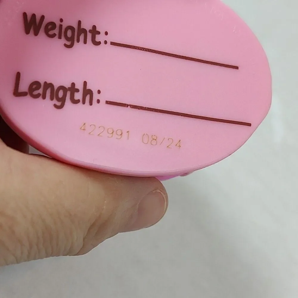 2 Pink Polka Dot Bow Baby Keepsake Shoes Cake Topper Gift Tag 2.75